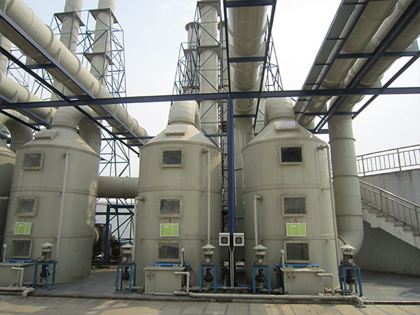 某鋼簾線生產企業(yè)18條電鍍線車間廢氣收集和處理系統(tǒng)